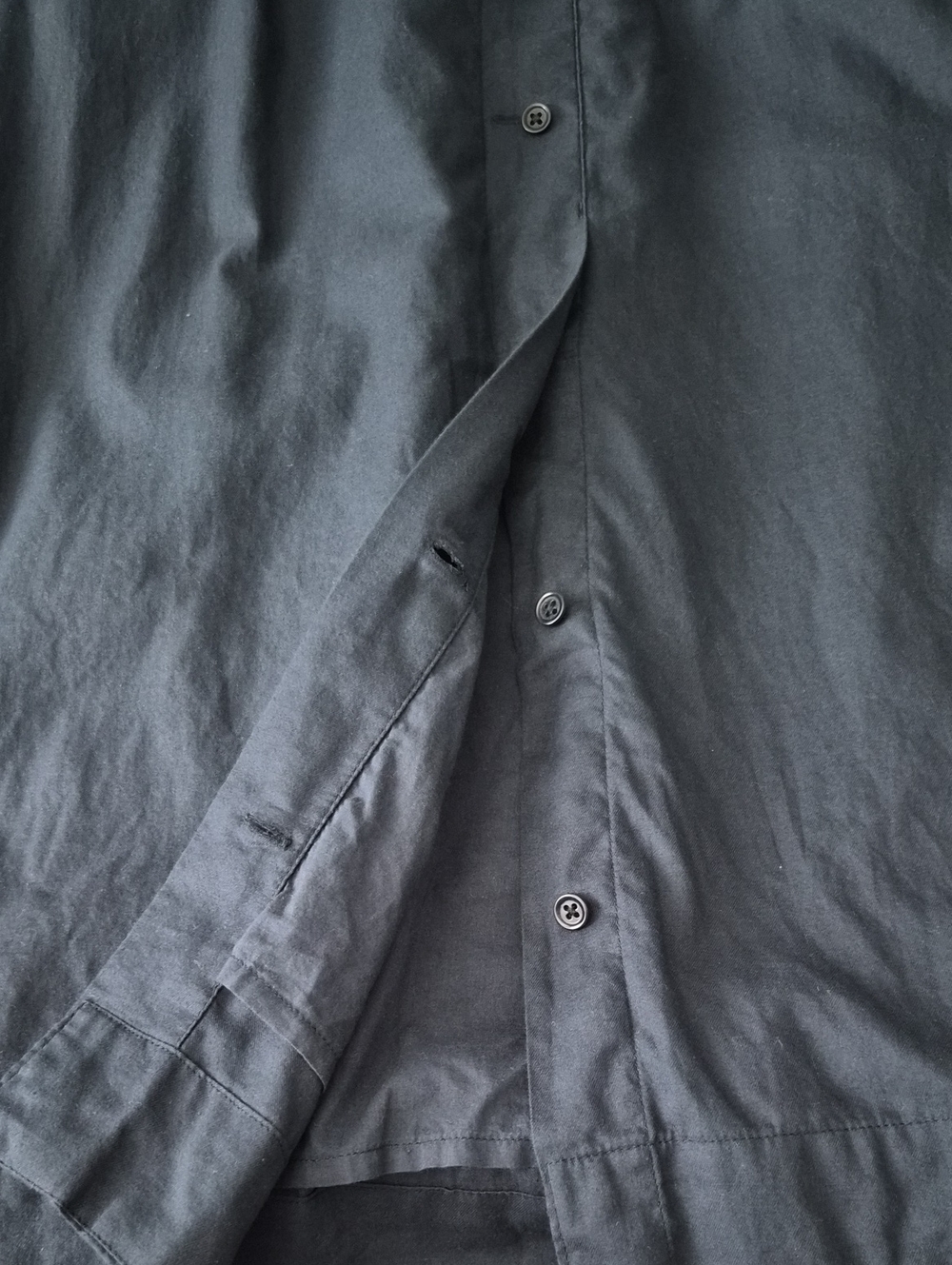 Pact Navy Button-Front Maxi Skirt with Pleated Waist - Picture 5 of 5